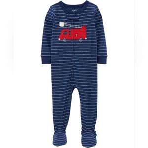 Bundle of 2 Baby 1-Piece 100% Snug Fit Cotton Footie PJs NWT